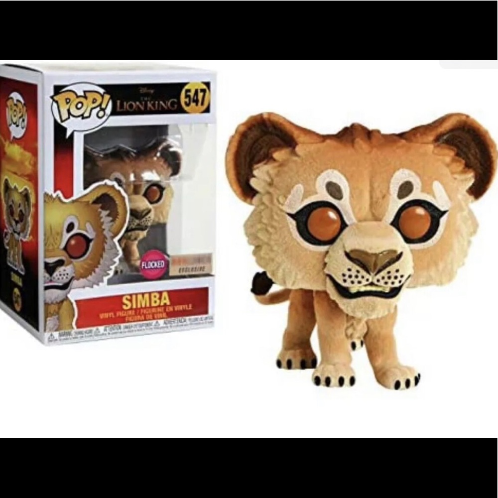 Funko POP Disney flocked Lion King SIMBA 547‎ Hot Topic Exclusive